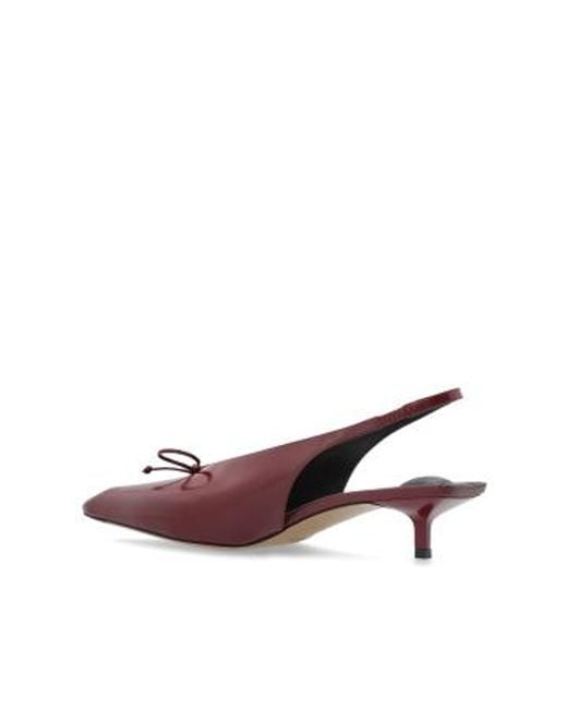Jacquemus Purple The Low Cubisto Slingbacks