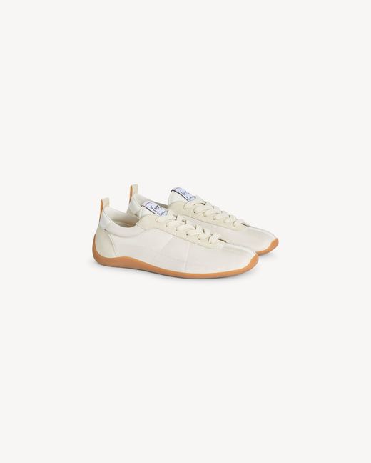 KENZO White Retro Lace-Up Low-Top Sneakers