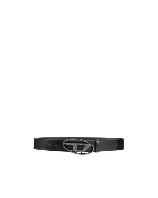 DIESEL White Minimalist Belt