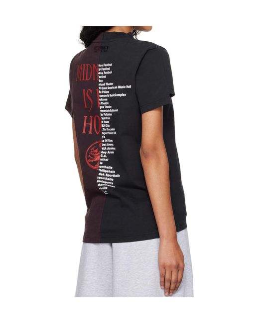Vetements Blue Cut-Up Fitted T-Shirt