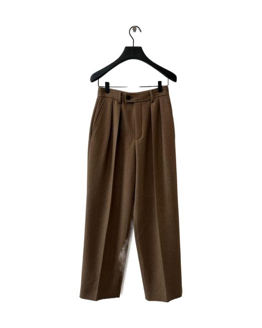 Loro Piana Brown Belt Loop Casual Pants