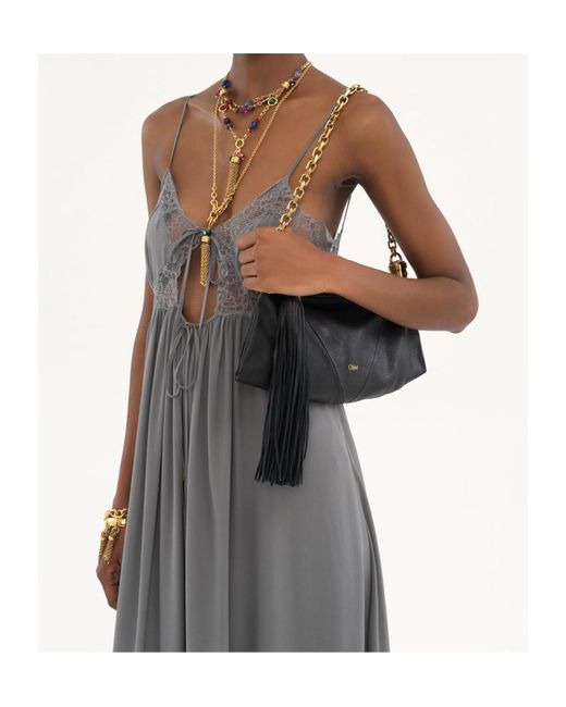 Chloé Black Chloé Small Foulard Shoulder Bag