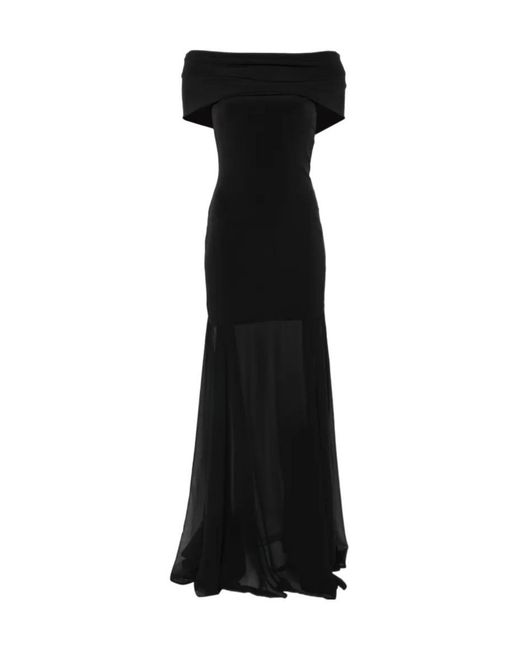 Aniye By Black Dreams Norah Off-The-Shoulder Sheer-Panel Maxi Dress