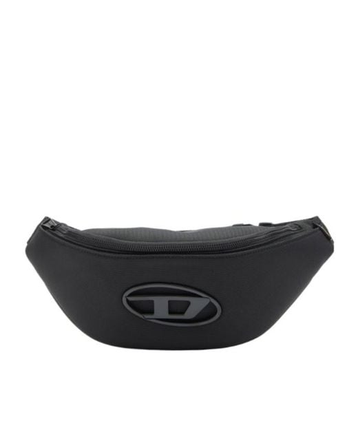 DIESEL Black Holi-D Belt Bag for men