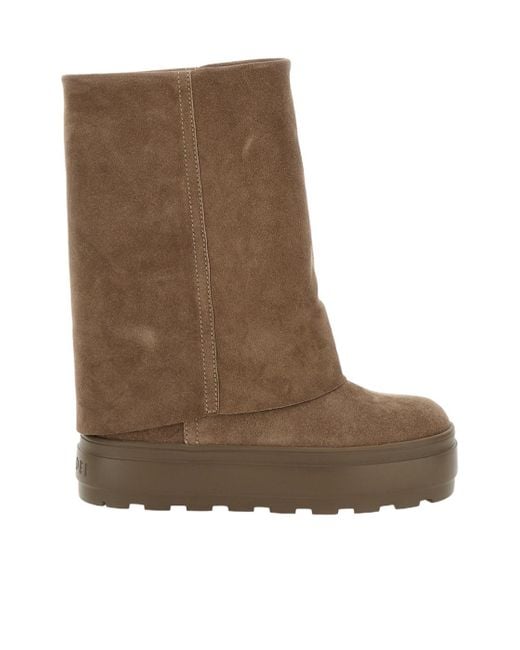 Casadei Brown Suede Boots