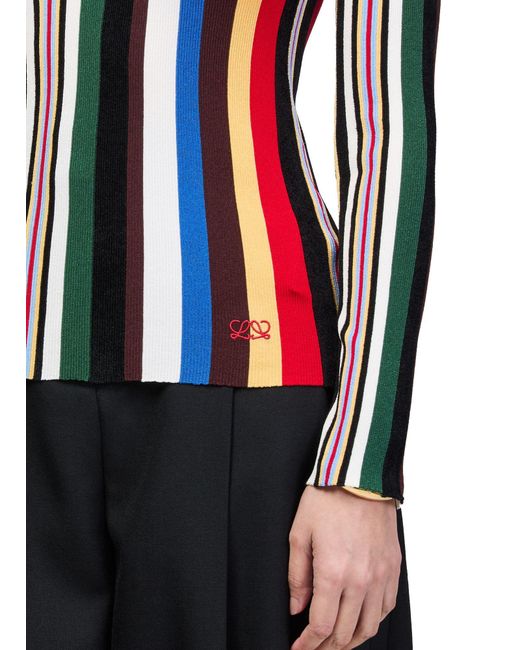 Loewe Red Printed Long-Sleeved Top