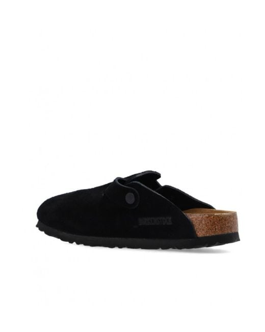Birkenstock Black Boston Slip-On Mules