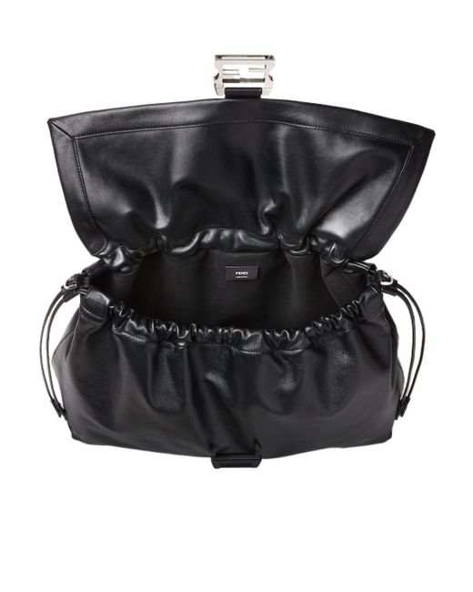 Fendi Black Flux Maxi Shoulder Bag for men