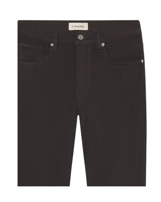 FRAME Black Straight Leg Jeans for men