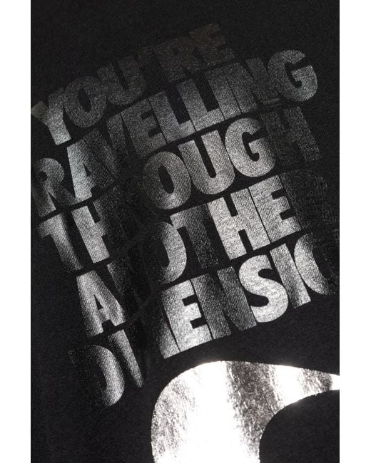 Comme des Garçons Black Printed T-Shirt for men