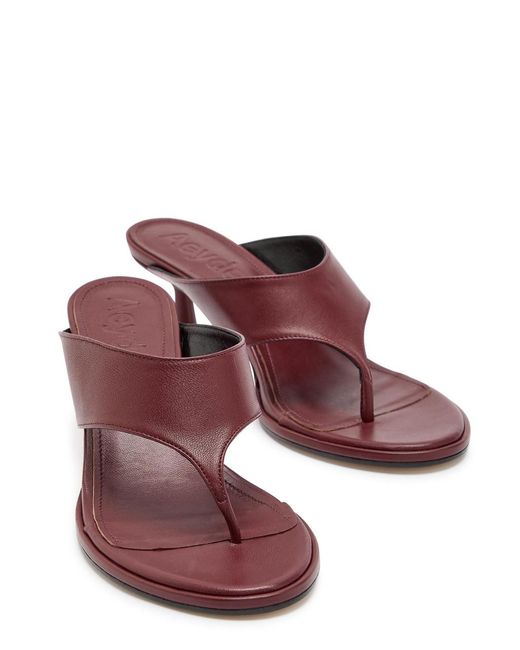 Aeyde Brown Casual Round-Toe Sandals