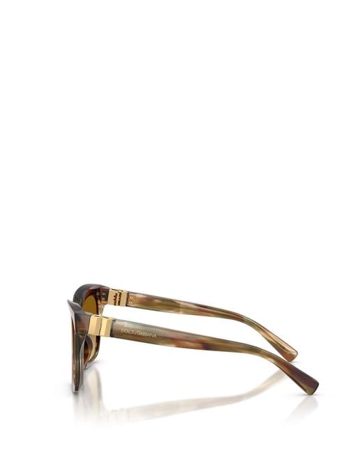 Dolce & Gabbana Metallic Eyewear Square Frame Sunglasses