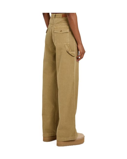 Moncler Natural Straight-Leg Twill Trousers