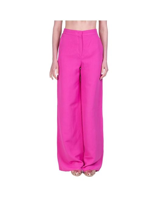 Max Mara Pink High-Waisted Casual Pants