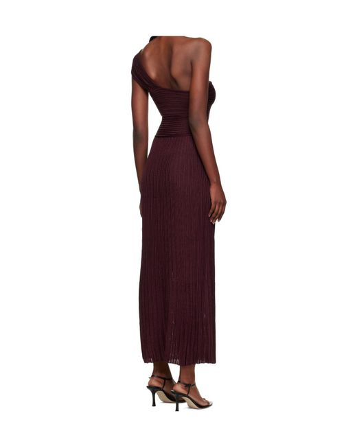 Gabriela Hearst Red One-Shoulder Dress