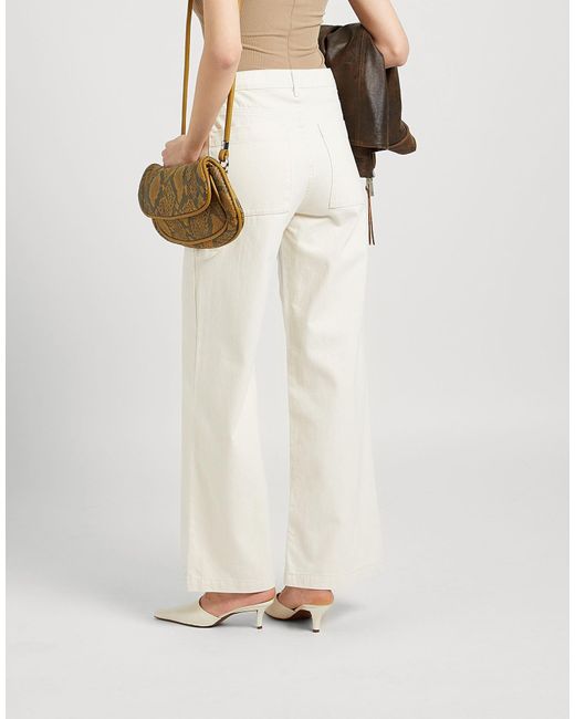 MAX&Co. Natural Wide-Leg Jeans