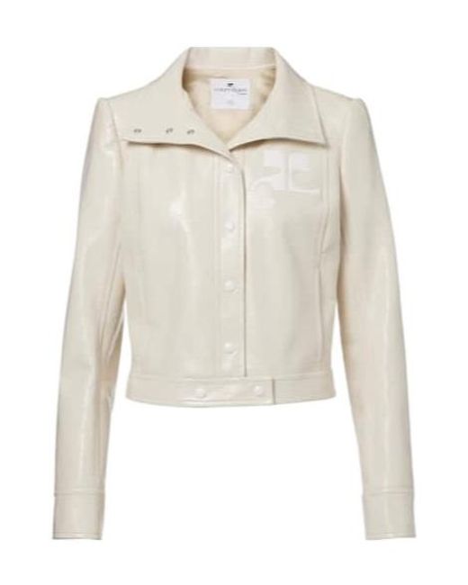Courreges White Long-Sleeved Casual Jacket