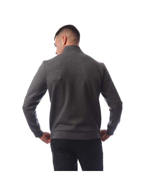 Boss Gray Solid Color Minimalist Hooded Jacket for men
