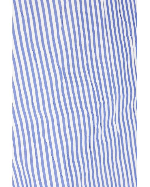 Willy Chavarria Blue Toluca Striped Shorts for men