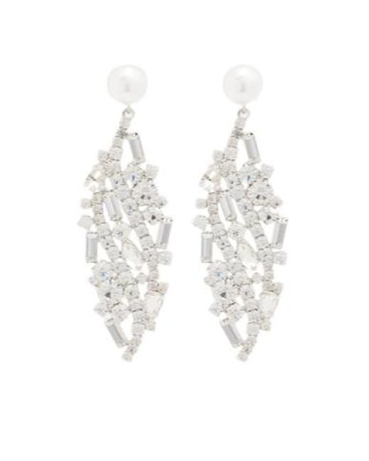 Magda Butrym White Decorative Earrings