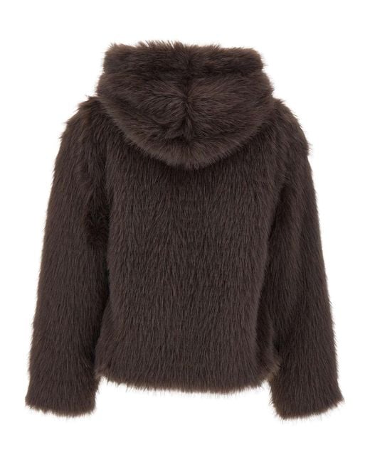 Kaos Brown Long-Sleeve Hooded Jacket