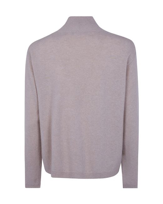 Fabiana Filippi Purple Turtle Neck Sweater