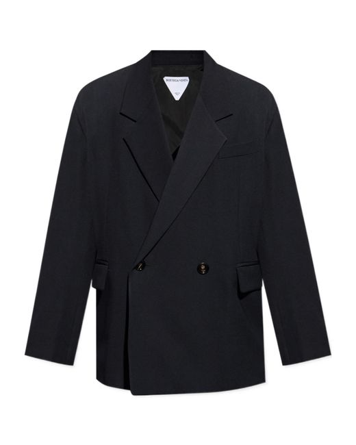 Bottega Veneta Blue Double Breasted Tailored Blazer for men