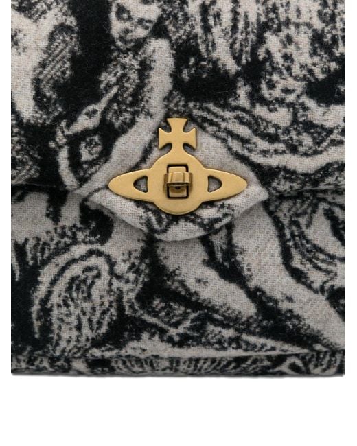 Vivienne Westwood Metallic Flap Shoulder Bag