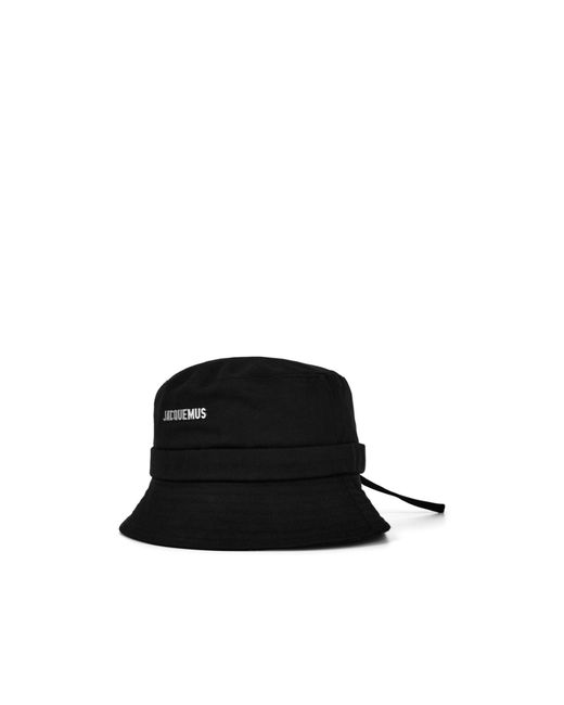 Jacquemus Black Wide Brim Hat for men