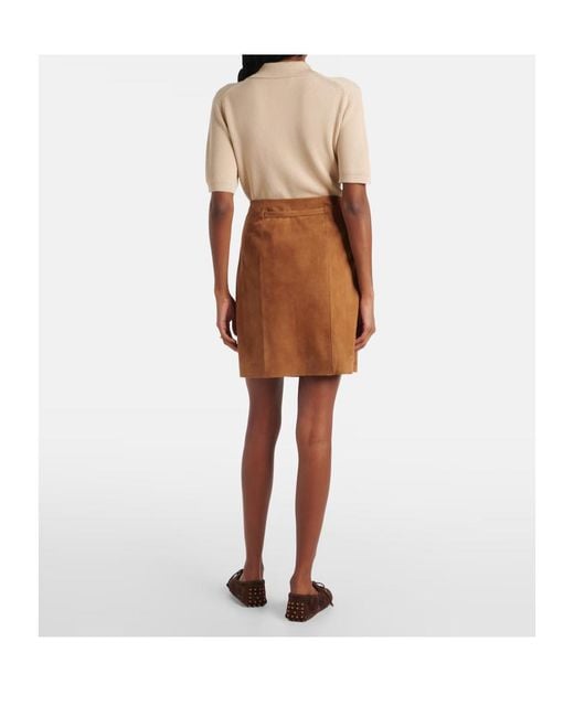 Vince Brown Slit Skirt