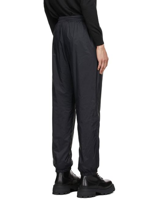 MSGM Black Logo Printed Drawstring Joggers for men