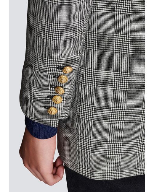 Balmain Gray 1-Button Jacket