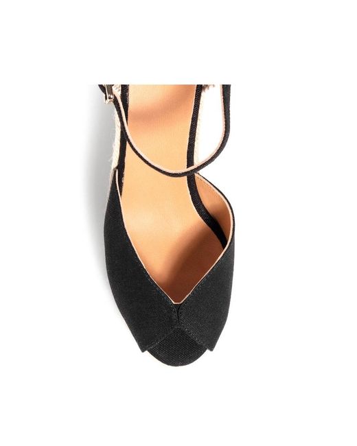 Castaner Metallic Castañer Bianca Peep-Toe Wedge Sandals