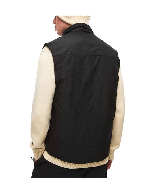 C P Company Black Waterproof Functional Vest for men
