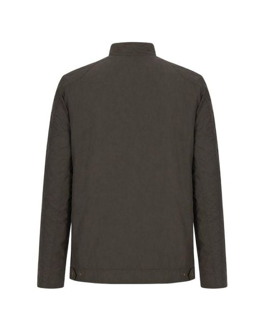 Barbour Black Logo Patch Buttoned Jacket for men
