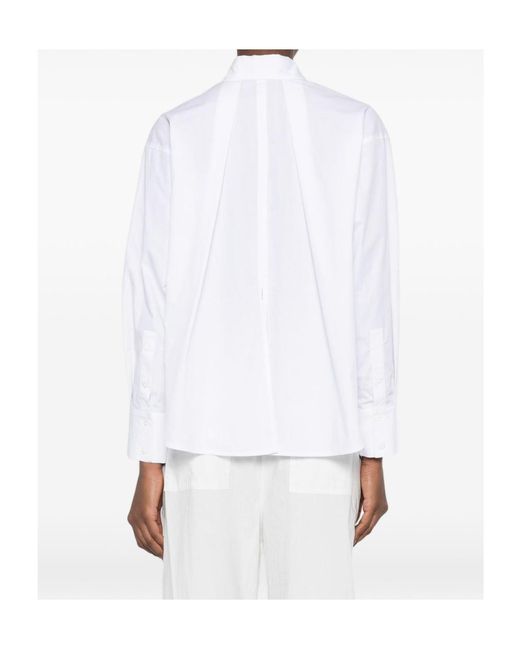ERMANNO FIRENZE White Embroidered Classic Shirt