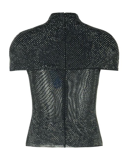 Self-Portrait Green Polyester Blend Top