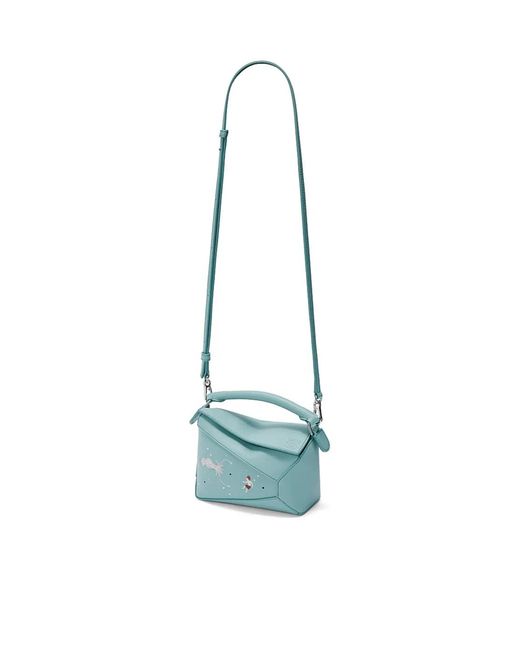 Loewe Blue Squid Mini Puzzle Bag