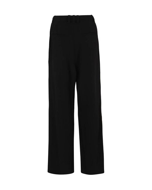 Balmain Black High-Waisted Palazzo Pants