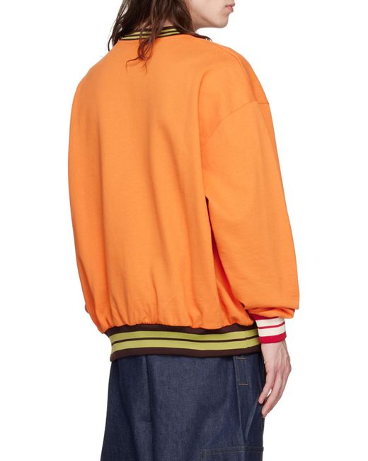 Jacquemus Orange Lasso Crewneck Sweatshirt for men