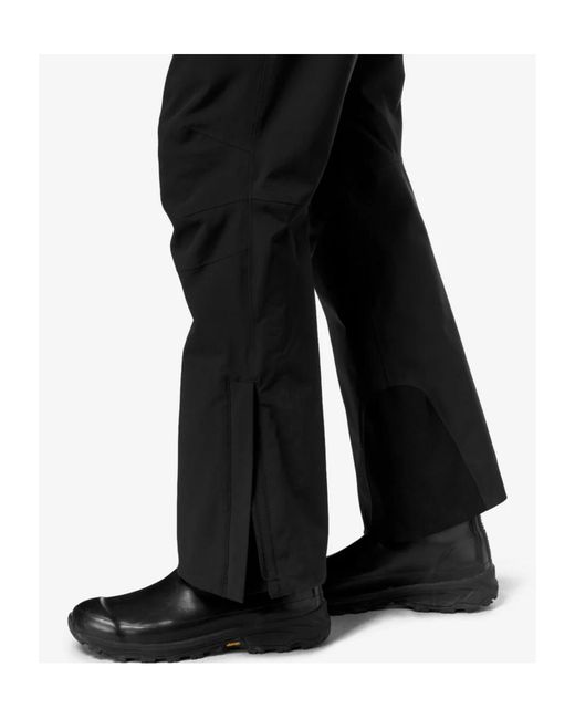 K-Way Black Logo Detailed Straight-Leg Trousers for men