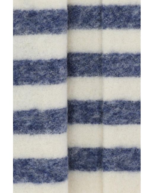 Jacquemus Blue Fringed Scarf