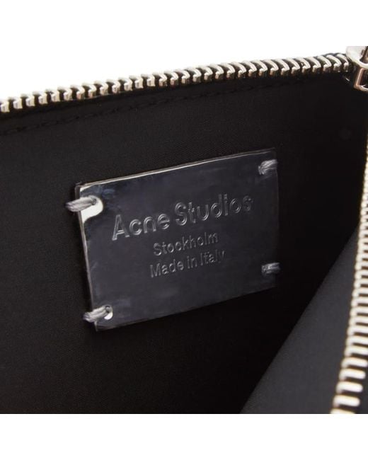 Acne White Zipper Wallet for men