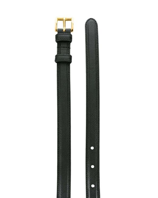 Prada White Square Buckle Belt