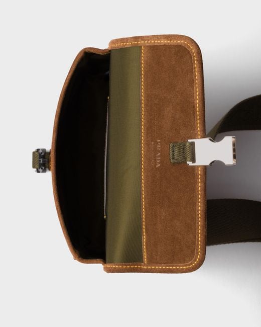 Prada Multicolor Re-Nylon And Suede Smartphone Case for men