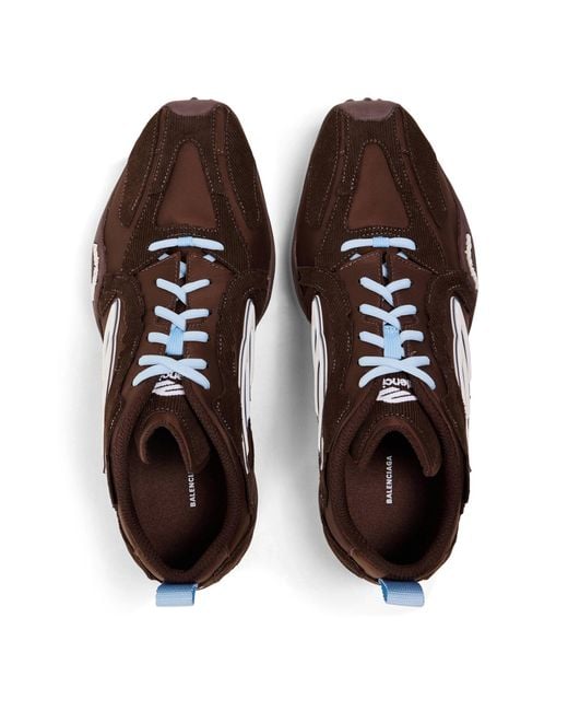 Balenciaga Brown Low-Top Sports Shoes for men