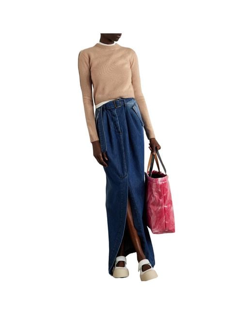 The Elder Statesman Natural Cashmere Cropped Sweater