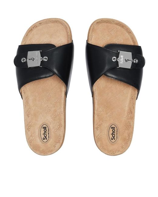 Balenciaga Brown I Scholl Flat Sandal for men