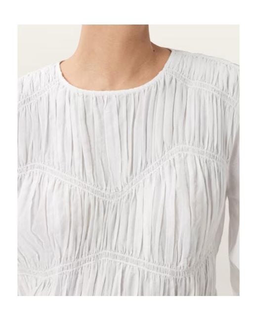 AllSaints White Long-Sleeved Tops
