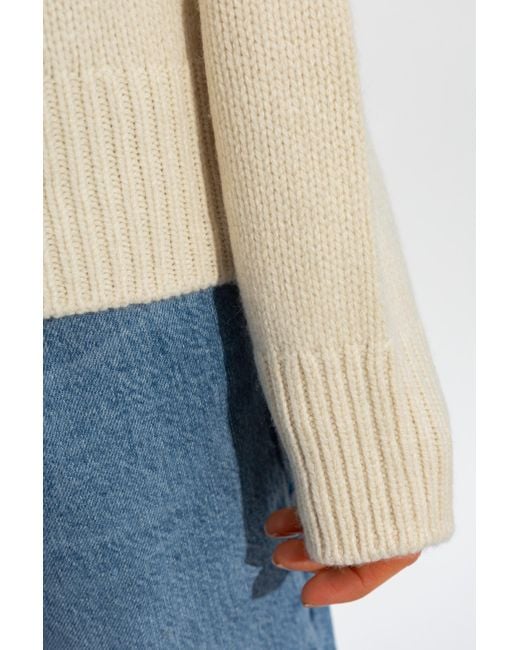 Totême  Natural Dropped-Shoulder V-Neck Jumper